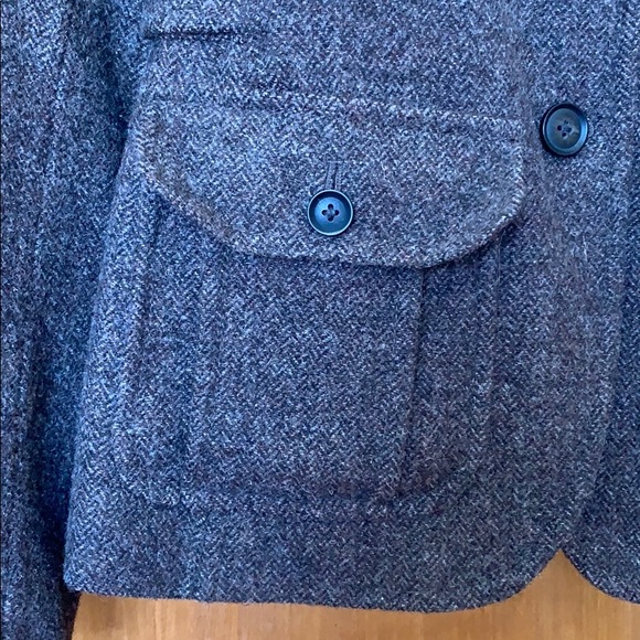 Tweed Brown Gap Blazer Size 8 - Picture 2 of 6